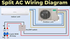 split ac wiring diagram | Indoor Outdoor single phase unit ...
