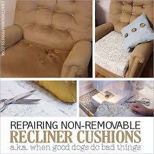 How To Repair A Recliner Cushion Aka