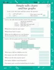 Simple Tally Charts And Bar Graphs Worksheet Grade 2