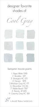 Benjamin Moore Cool Gray Paint Colors