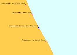 Daytona Beach Shores Sunglow Pier Florida 3 Tide Chart