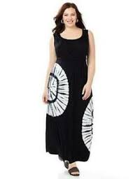 Details About Catherines Size 2x Black Tie Dye Rayon Spandex Maxi Dress