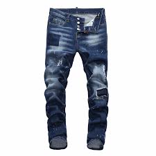 2019 2019 Mens Luxury Designer Denim Jeans Black Ripped Pants Best Version Italy D Brand High Quality Biker Motorcycle Rock Revival Designer From