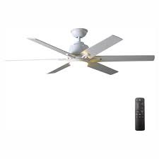 Led Indoor White Ceiling Fan With Light