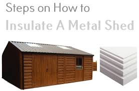 steps on how to insulate a metal shed