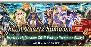 Come join the hundreds of … Halloween 2018 Revival Compact Farming Guide Fate Grand Order Wiki Gamepress