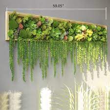 Green Wall Decoration With Plant Design