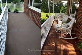 build a deck over a concrete porch