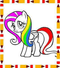 Mewarnai gambar binatang kartun warna warni gambar. Buku Kecil Untuk Mewarnai Kuda Pony For Android Apk Download