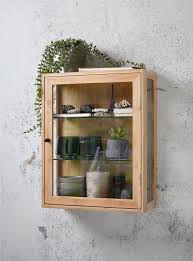 Buy Wall Cabinet Ribe 1 Glass Door