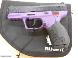 ruger sr22 pistol in purple