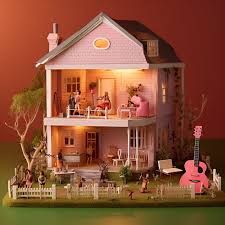 ai photos of barbie dreamhouse in every