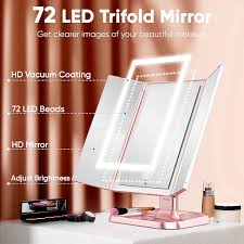 makeup mirror trifold mirror with