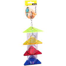 acrylic foraging triangles stack parrot