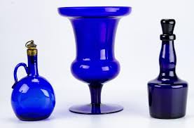 Cobalt Blue Glass Decorative Objects
