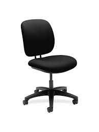 It showcases a rounded open give your home office a modern refresh with this desk chair. Hon Comfortask 5900 Series Armless Task Chair Black Office Depot