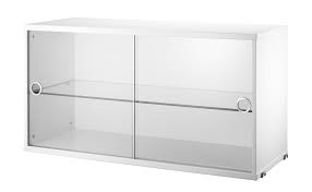 display cabinet with sliding glass