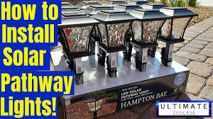 hampton bay solar lights install set