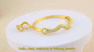 Set Perhiasan Gelang Bentuk Ular Desain Unik Berlapis Emas 24k Set Gelang dan Cincin Dubai untuk Wanita| Alibaba.com