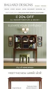 Shop for your home office furniture at ballard designs! Meet Camile A Desk Above The Rest Ballard Designs Email Archive
