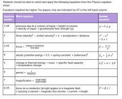 Lyfe Physics Equations Gcse Aqa Paper