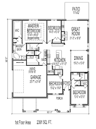 1 Story 4 Bedroom House Plans House