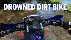 flooded my dirt bike how to drain