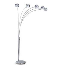 Shop Orbs 5 Light Dimmable Arch Floor Lamp Chrome Overstock 14637136