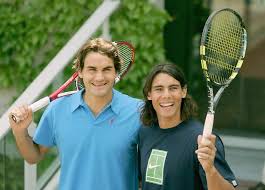 Federer chased it down up and across the court. Roger Federer And Rafael Nadal French Open 2005 Tenis