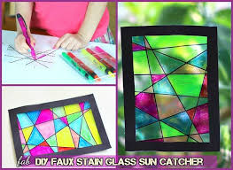 Diy Faux Stained Glass Windows With