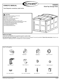 suncast gs8500 owner s manual pdf