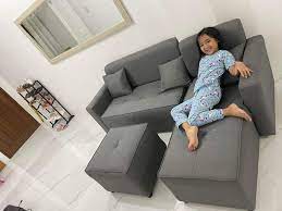 mini sofa l shape 74 48 inches