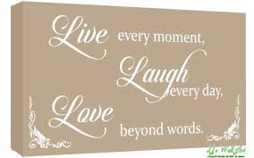 Live Laugh Love E Canvas Wall Art