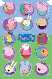 Свинка пеппа / peppa pig→ сезон 5 28. Peppa Pig Multi Characters Plakat Poster Kartinka Posters Bg
