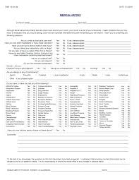 Blank Questionnaire Template Word Unique Medical History Forms