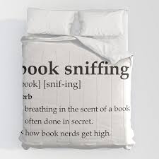 book sniffing definition comforter by