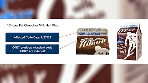 chocolate milk recall hiland dairy