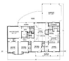 Ranch House Plan With 4 Bedrooms And 2