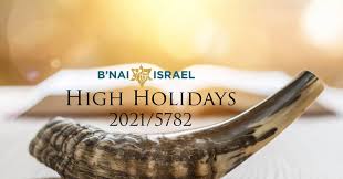 High Holidays 2021 - B'nai Israel Congregation