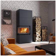 Modular Fireplace Box 8 Kw Ø 200 Black
