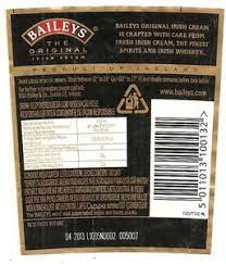 drink label baileys irish cream r a