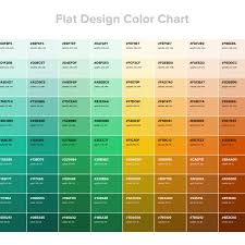 Flat Design Color Chart Html Color Codes Table Chart