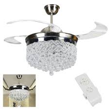Rs Lighting Unique Crystal Ceiling Fan And Light With Remote Control 36w Led 3 For Sale Online Ebay