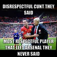 Official #mufc account find out the latest news from around the club ⤵. Football Meme Van Persie Soccer Memes Arsenal Memes Football Is Life