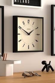 Buy Jones Clocks Black Box Square Wall
