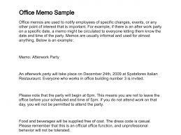 Letter Of Memorandum Formal Memo Format Office Sample 260 4