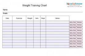 Blank Workout Chart Margarethaydon Com