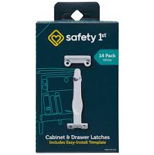 safety 1ˢᵗ cabinet drawer latch 14pk