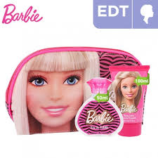 barbie toiletry bag kids gift set edt