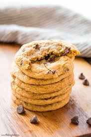 Beat in flour, baking soda and salt. Best Ever Chewy Chocolate Chip Cookies The Busy Baker